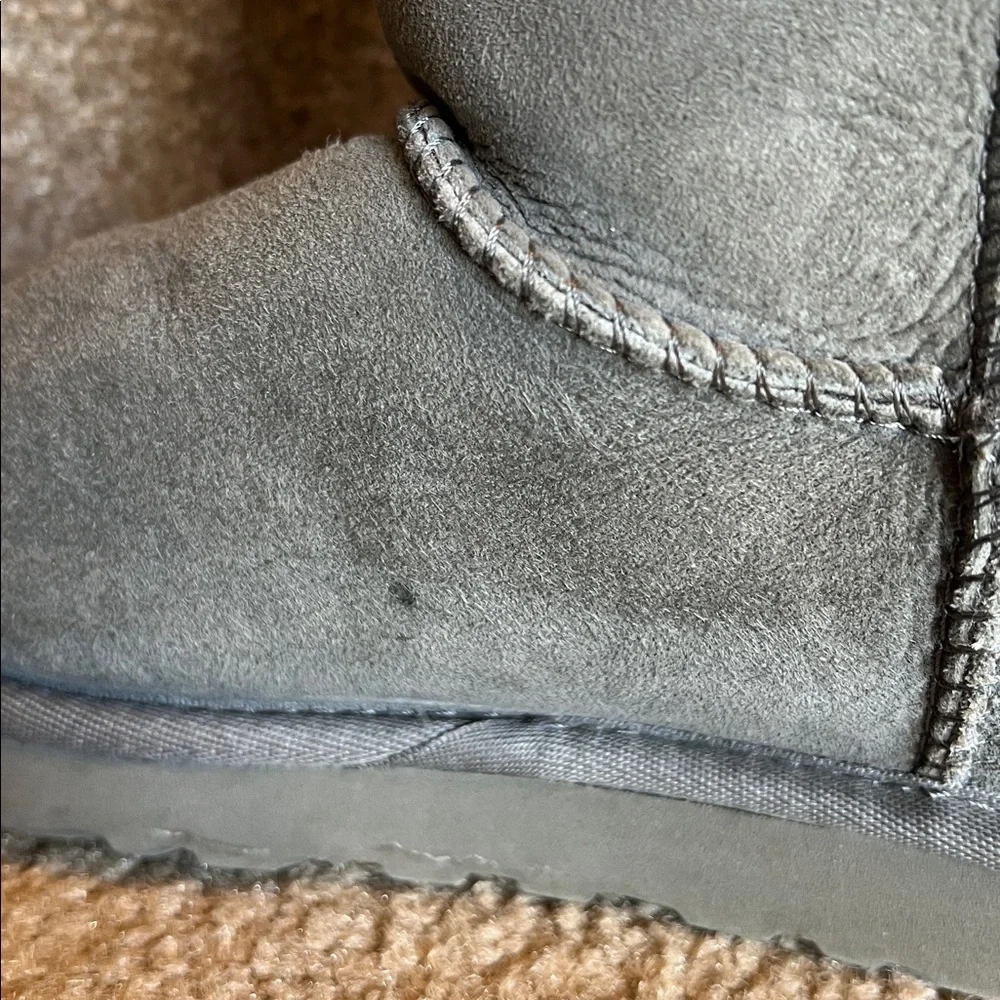 UGG Women's Bailey Button II Boot - Gray - Used Good Condition